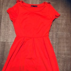 Orange Swing Dress